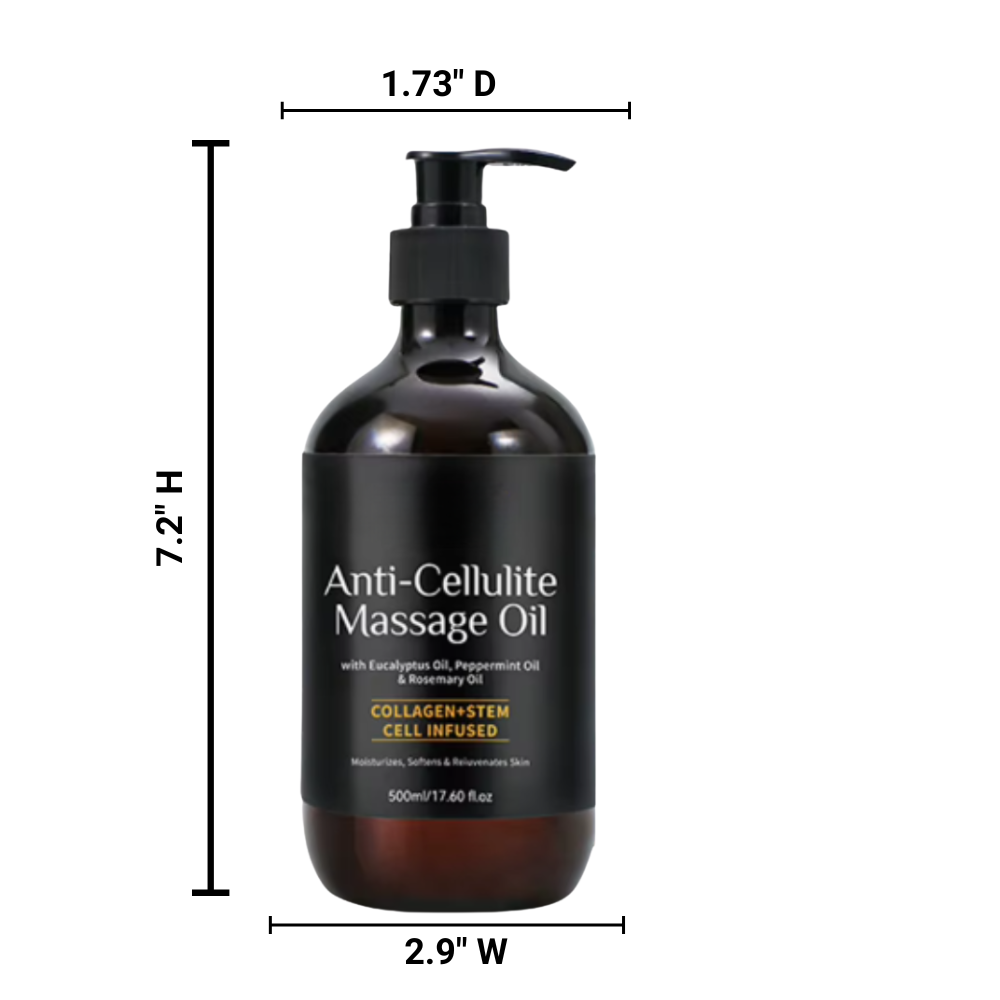 Afterglow Premium Massage Oil with Collagen and Stem Cell - Refreshing Aromatherapy - 17 fl oz