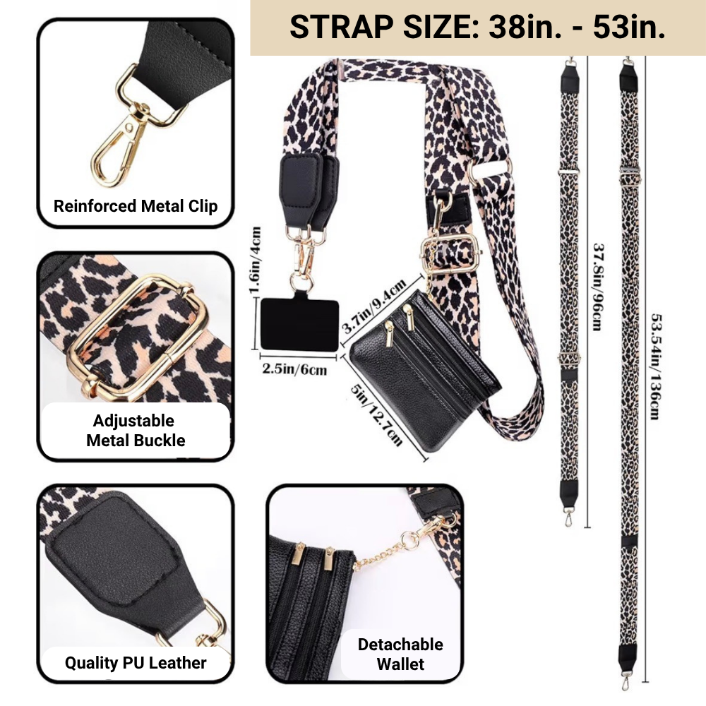 Clip and Go Phone Strap & Pouch - Beige
