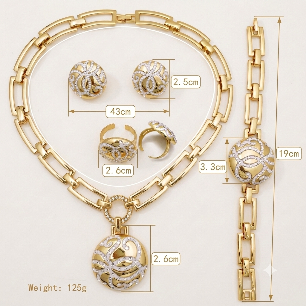 Golden Sands 4-Piece Jewelry Set