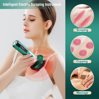 Smart Body Cupping Massager – Relaxing Gua Sha & Suction Massage Device for Smooth Skin Glow