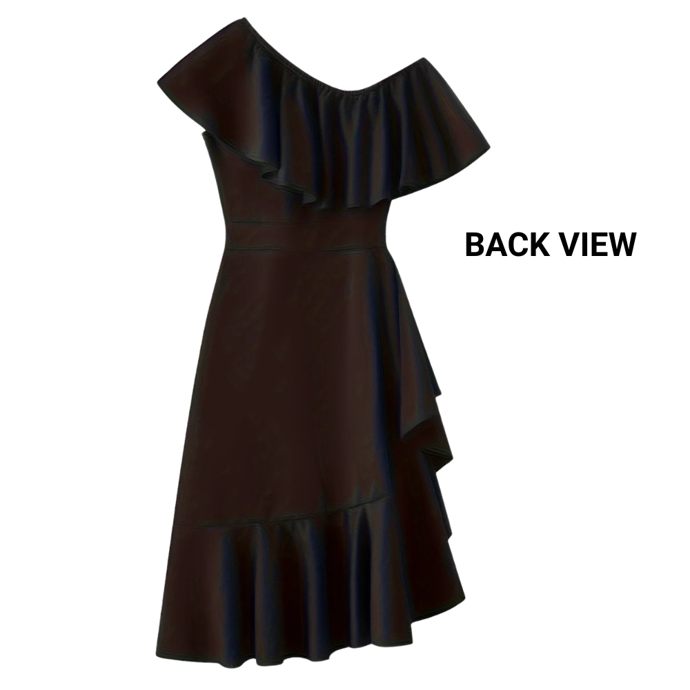 Vestido Midi com Babados Valência