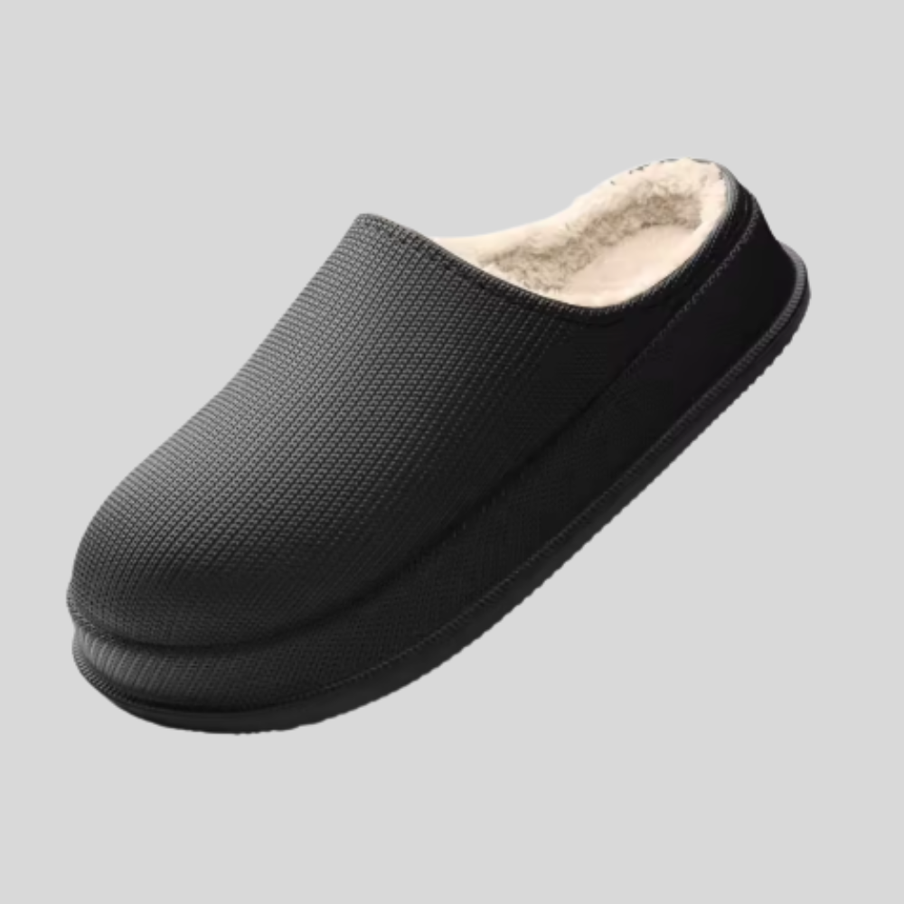 HappyHug Loungers™ Unisex Ultra-Plush Slippers with Warm Artificial Wool Lining & Non-Slip Sole for Home & Travel Comfort