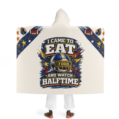 Sports Cozy Hooded Blanket for Movie Theaters & Home A/C