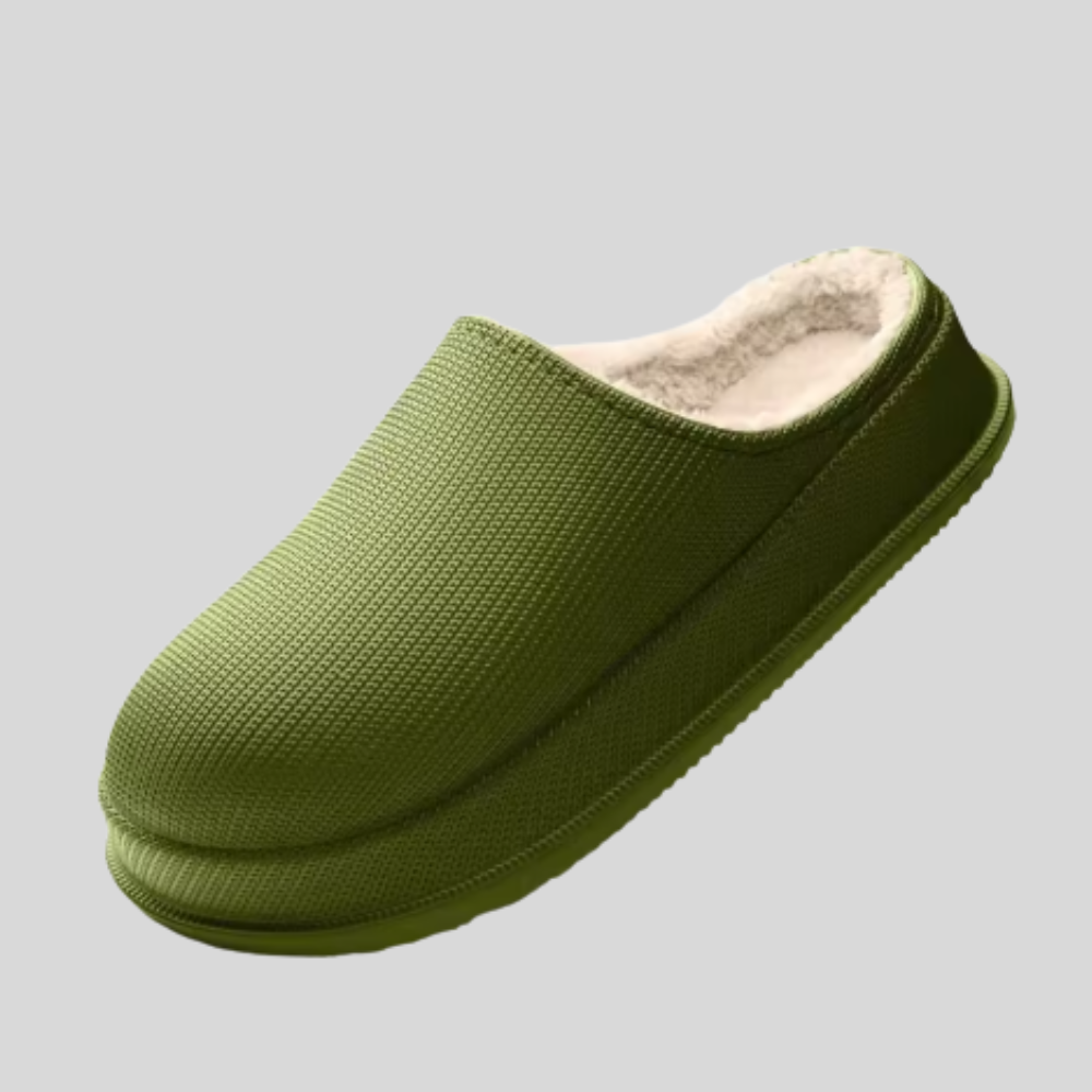 HappyHug Loungers™ Unisex Ultra-Plush Slippers with Warm Artificial Wool Lining & Non-Slip Sole for Home & Travel Comfort