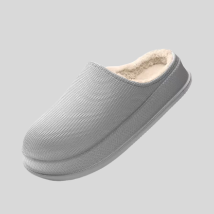 HappyHug Loungers™ Unisex Ultra-Plush Slippers with Warm Artificial Wool Lining & Non-Slip Sole for Home & Travel Comfort