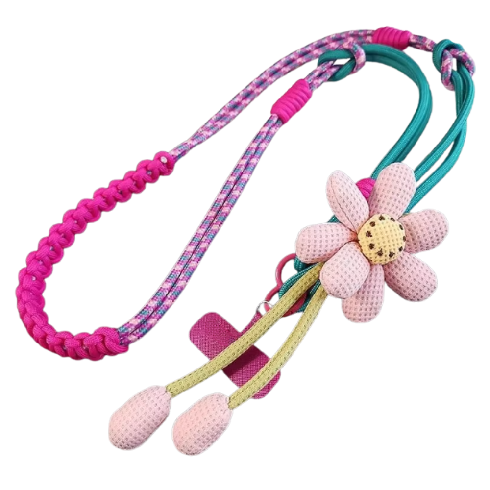 Clip and Go Daisy Rope Phone Strap