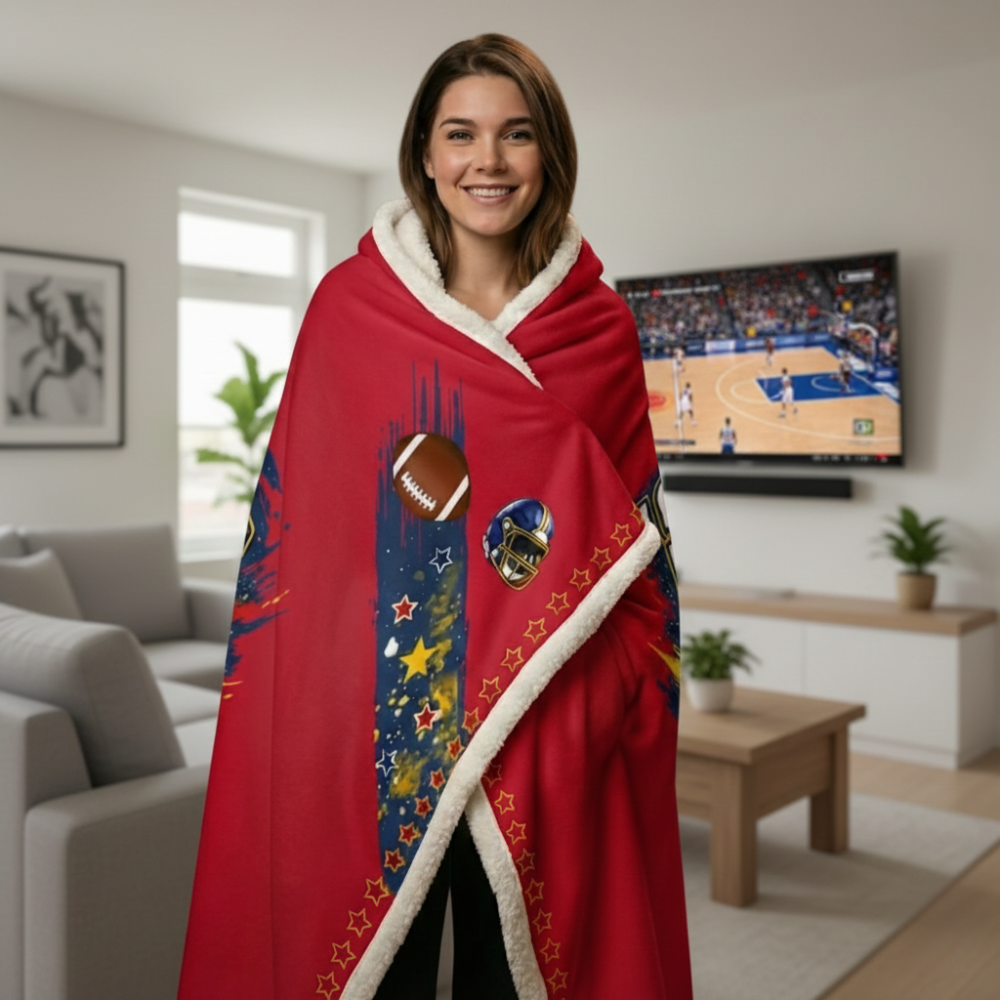 No More Thermostat Wars: Game Day Hooded Blanket Limited Edition