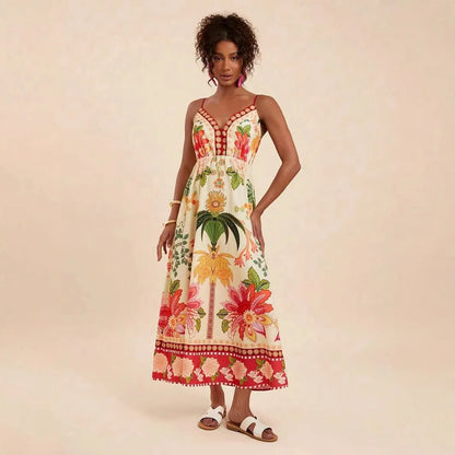 Vestido Longo Palmeira Costeira