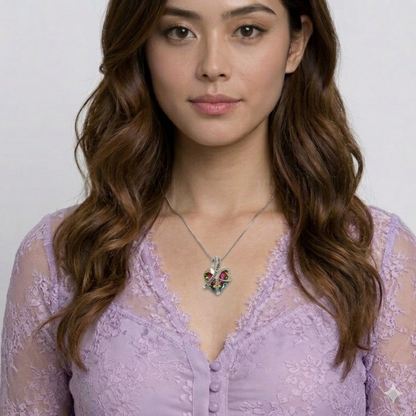New  "I Love You Forever" Ocean Heart Pendant Necklace