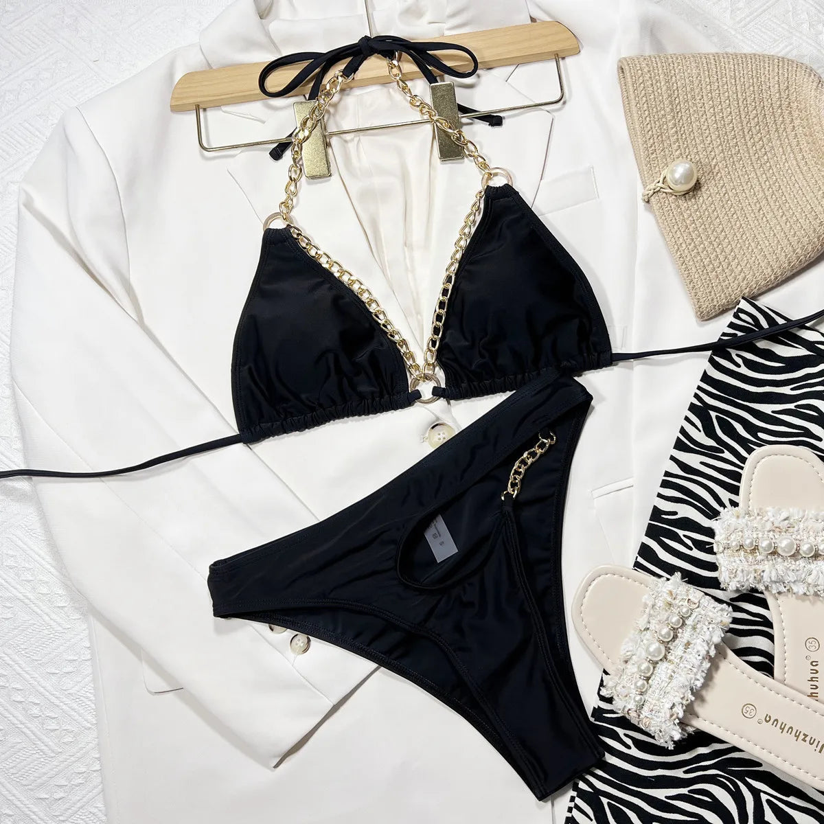 Fearless Chain Cut-Out Bikini