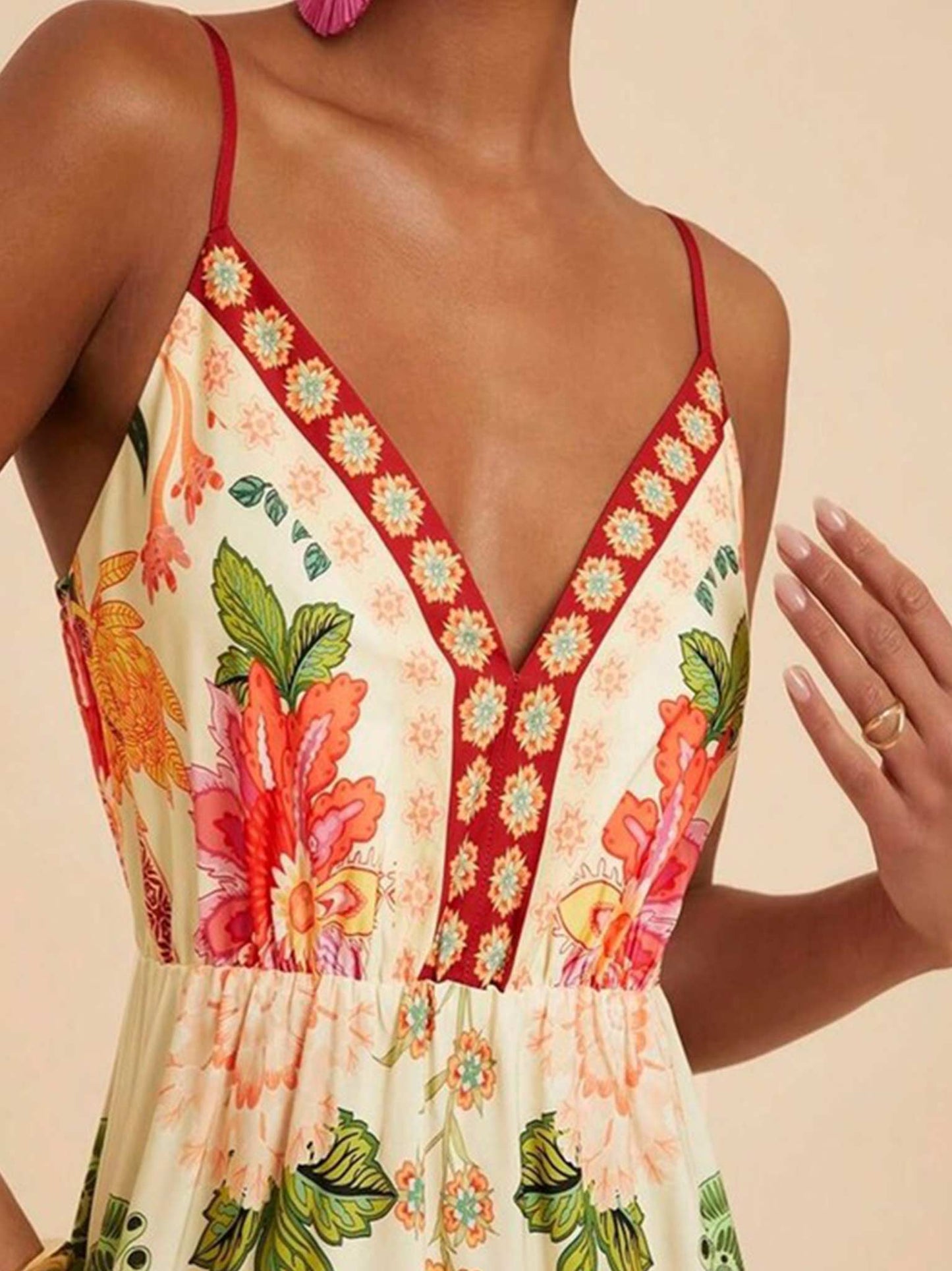 Coastal Palm Maxi Dress