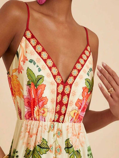 Coastal Palm Maxi Dress
